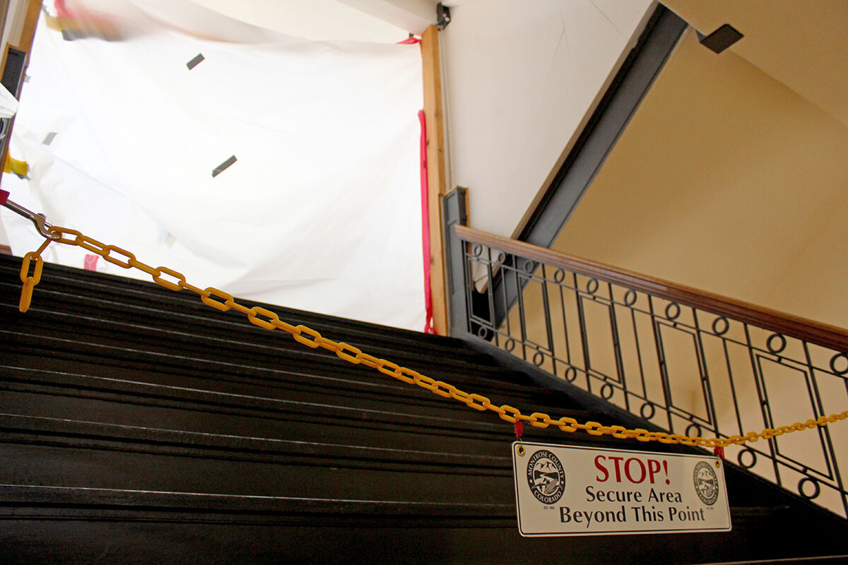 Montrose County Courthouse damage